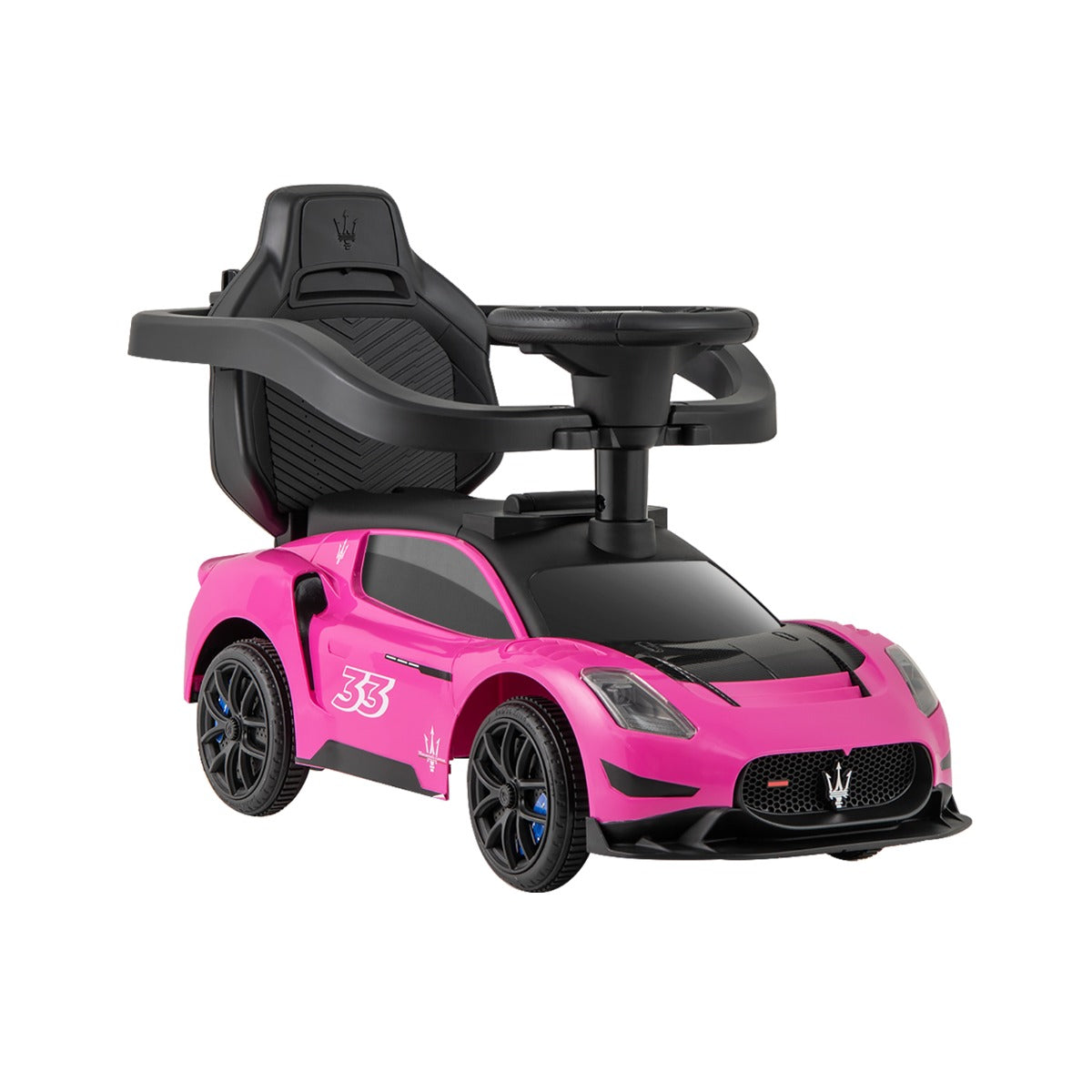 3-in-1 Ride on Push Car with 2 Universal Wheels and Music Steering