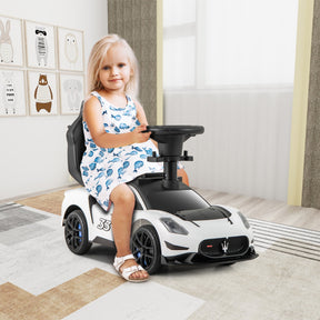 3-in-1 Ride on Push Car with 2 Universal Wheels and Music Steering