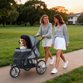 3-Wheel Pet Stroller for Small and Medium Dogs Foldable Cat Stroller Jogger