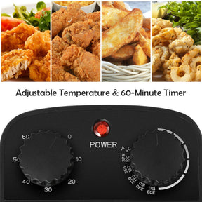 3.2Qt Stainless Steel Electric Oil Fryer Deep Fryer Pot with Fry Basket and Timer