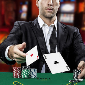 300 Pieces Casino Poker Chip Set with Automatic Card Shuffler