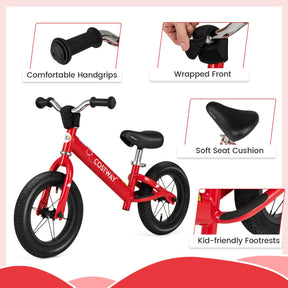 30 cm Toddler Balance Bike with Height Adjustable Handlebar and Seat
