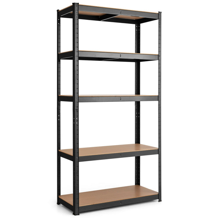 30 x 60 Inch 5 Level Garage Tool Storage Shelf with Adjustable Shelves