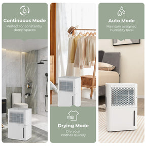 32 Pint 2000 Sq. Ft Dehumidifiers Intelligent Humidity Control Machine with 24HR Timer and 3 Modes