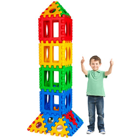 32 Pieces Big Waffle Block Set for Kids Toddler