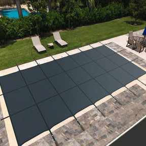34 x 18 Feet Safety Pool Cover Fits 32 x16 Feet Inground Swimming Pools