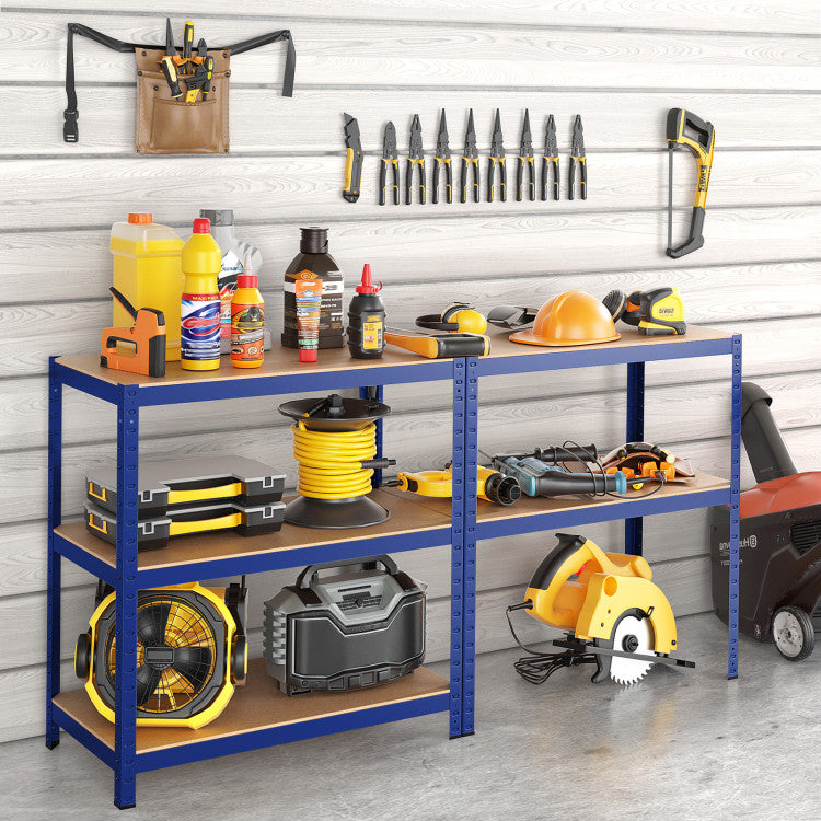 35.5 x 71 Inch Adjustable 5-Layer 2000 lbs Capacity Tool Shelf for Garage