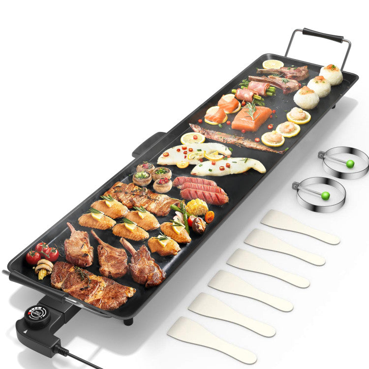 35 Inch Electric Griddle with Adjustable Temperature for Grilling