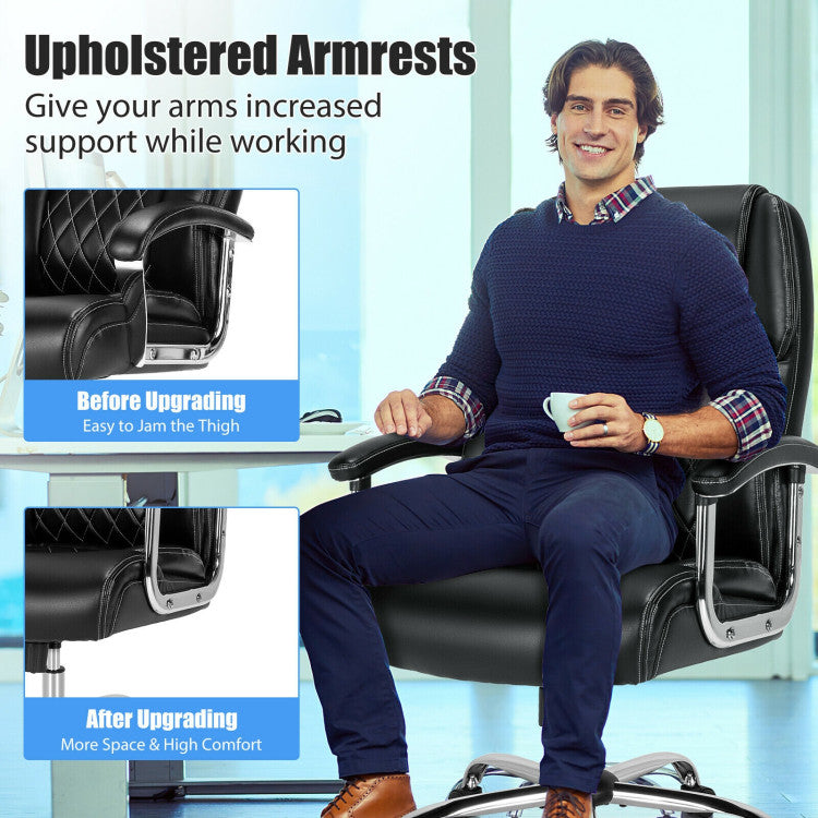 500lbs 360-degree swivel Height Adjustable Computer Chair for Home & Office