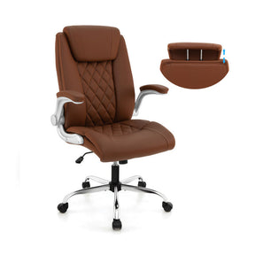 360° Swivel Heavy-Duty Executive Office Chair Computer Desk Chair with Rocking Function and Adjustable Headrest