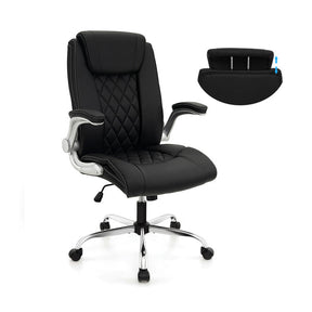 360° Swivel Heavy-Duty Executive Office Chair Computer Desk Chair with Rocking Function and Adjustable Headrest