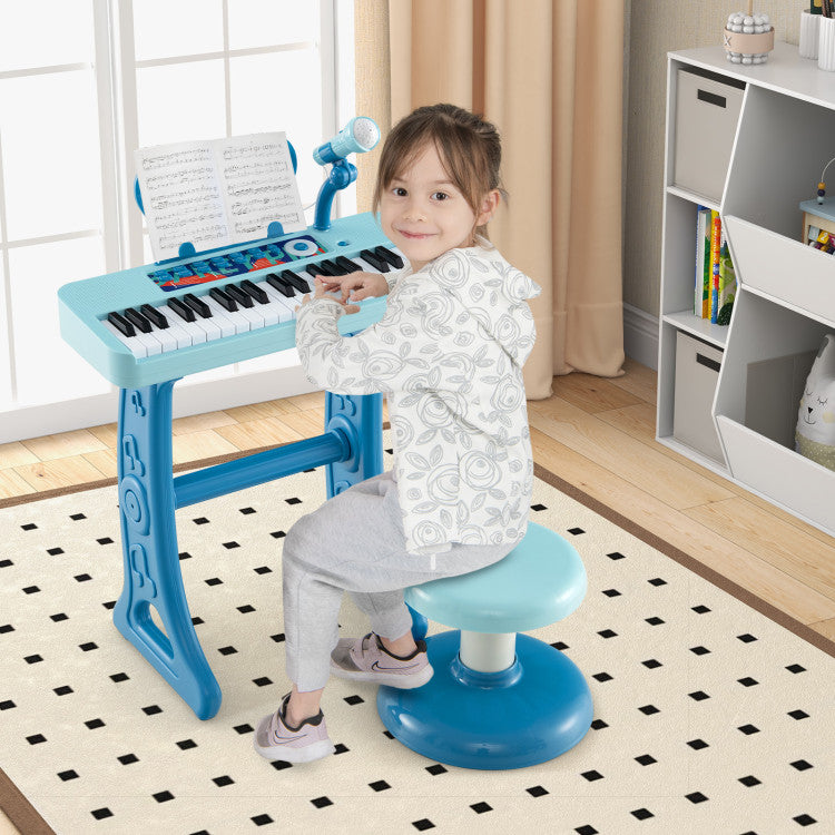 37-Key Kids Toy Keyboard Piano with Microphone for 3+ Kids
