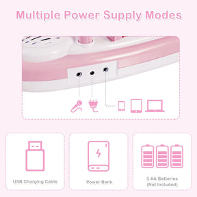 37 Keys Electronic Musical Instrument with Microphone, Multi-Function Keyboard Teaching Toy