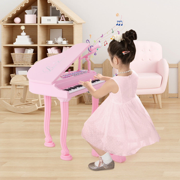 37 Keys Kids Piano Keyboard with Stool for 3+ Years Kids