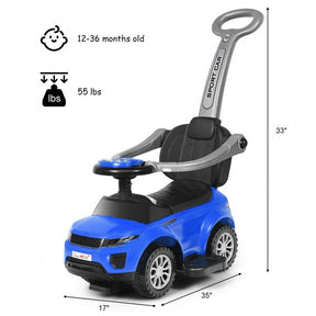 3 in 1 Ride on Push Car Toddler Stroller