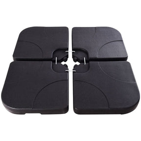 4-Piece Cantilever Umbrella Base Square Outdoor Umbrella Weights Base