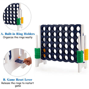 Jumbo 4-to-Score Giant Game Set Backyard Games for Kids Adult and Family Fun