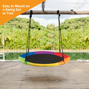 Hikidspace 40 Inch Flying Saucer Tree Swing Outdoor Play for Kids