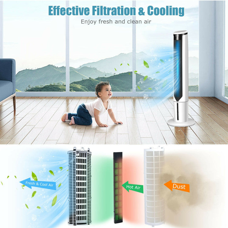 41 Inches Evaporative Air Cooler with 3 Modes and Auto-off Timer