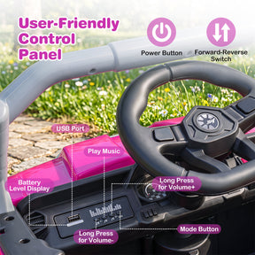 12V Kids Ride on Car with Dual 50W Motors and Remote Control