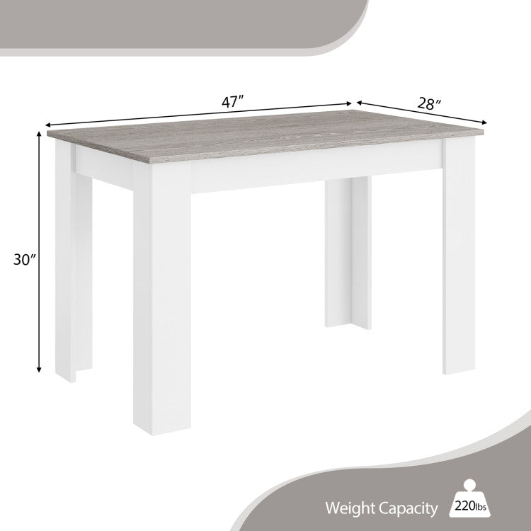 47 Inches Dining Table for Kitchen and Dining Room