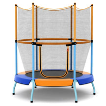 48 Inch Trampoline for Kids with Safety Enclosure Net and Curved Metal Legs