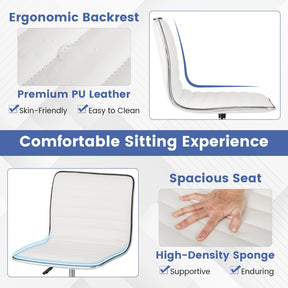 Task Chair Adjustable Office Chair w/ Swivel Seat Upholstered Computer Desk