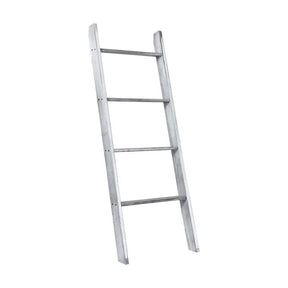 4-Tier Wooden Wall Leaning Ladder Shelf