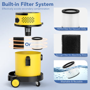 4-in-1 Portable Wet Dry Vacuum Cleaner