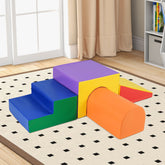 4-Piece Climb and Crawl Foam Block Play Set for Infant Baby