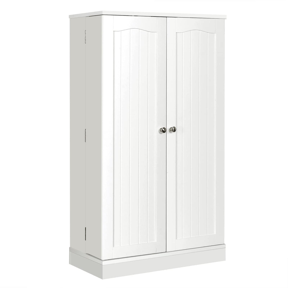 Kitchen Pantry Cabinet, Multifunctional Cupboard w/ 2 Doors & 17-Tier Shelves