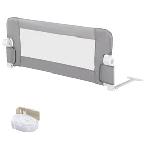 Foldable Bed Rail for Toddlers, Baby Bed Rail Guard w/ Detachable Oxford Fabric Cover & Additional Y-shaped Strap