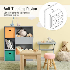 5 Cubbies Kids Toy Storage Organizer