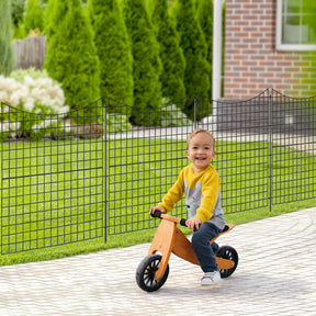 5 Panels No Dig Outdoor Decorative Garden Fence Versatile Metal Animal Barrier Landscape Fencing Edge with 5 Stakes