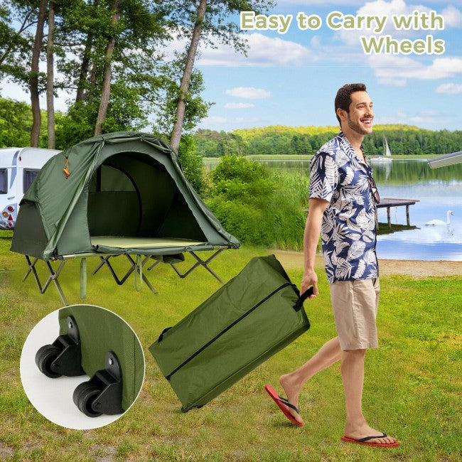 2-Person Portable Camping Tent Outdoor 4-in-1 Folding Tent with Carrying Bag