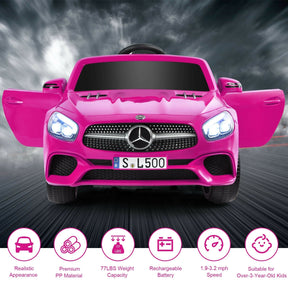 12V Mercedes-Benz SL500 Licensed Kids Ride On Car with Remote Control