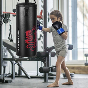 5 Pieces Kids Punching Bag Set with Boxing Gloves and Skipping Rope