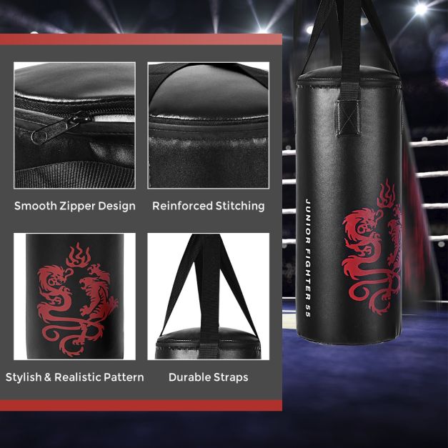 5 Pieces Kids Punching Bag Set with Boxing Gloves and Skipping Rope