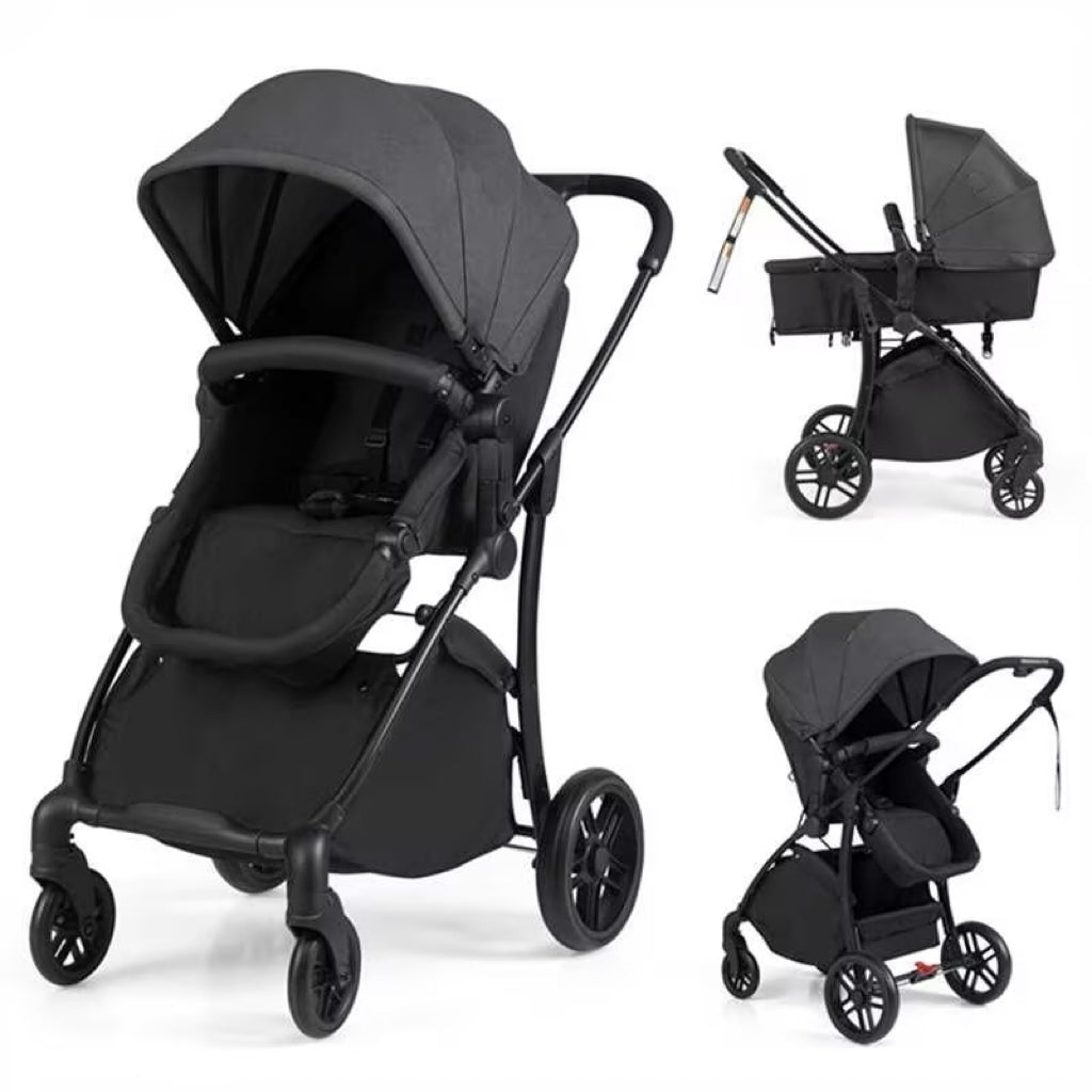 Hikidspace 2-in-1 Foldable Baby Stroller with Reversible Seat and Adjustable Backrest