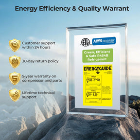 60000 BTU Ducted Central Air Conditioner Heat Pump System 5 Ton Inverter Split AC with Multi-Position Air Handler Unit