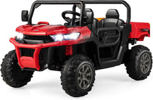 2-Seater Kids Ride On Dump Truck, Electric Toy Tractor w/Dump Bed, Shovel, 2.4G Remote Control, Wireless Connection