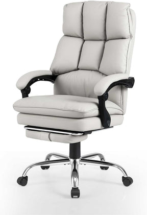 Soft Padded Office Chair, Ergonomic Adjustable Reclining Chair