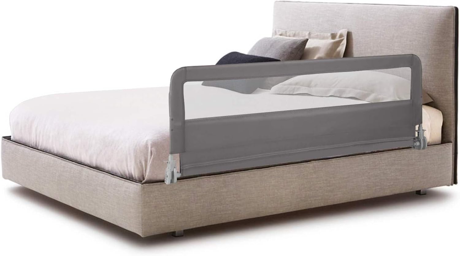 Bed Rails/Bedrail for Toddlers, Height Adjustable Folding Baby Safety Cot Guard, 150 x 55 cm