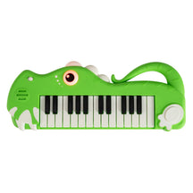 25-Key Kids Piano Keyboard, Dinosaur Shape Toy Digital Piano with Built-in Music & Light