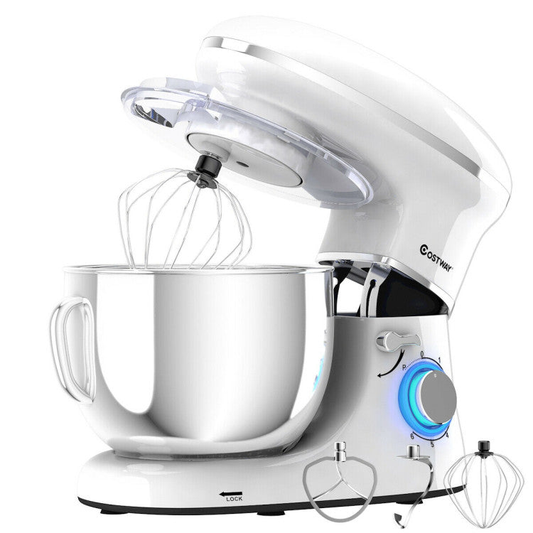 660 W 6.3 Qt Tilt-Head Food Stand Mixer with 6-Speed Control