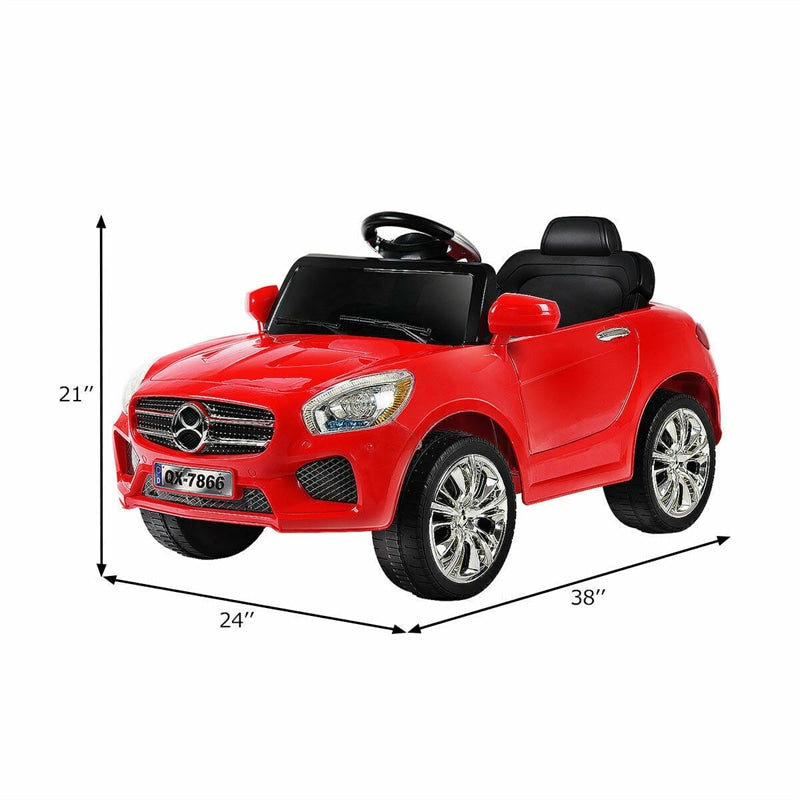 6V Battery Powered R/C Kids Ride On Car with LED Lights MP3