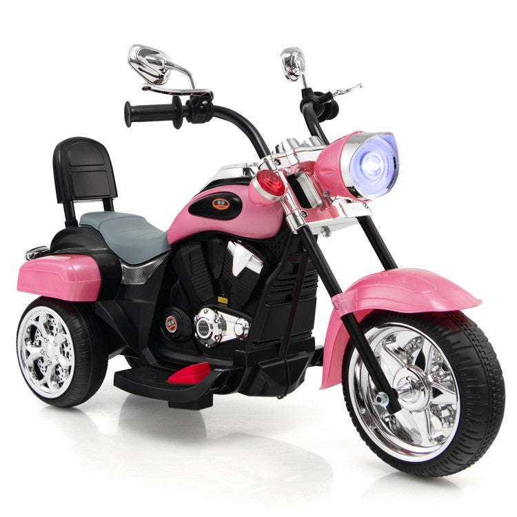 6V Powered Toddler Chopper Motorbike Ride On Toy with Horn & Headlight
