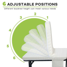 Folding Rollaway Bed with Mattress & Wheels for Adults, Portable Foldable Guest Bed with Adjustable 6 Position & Side Storage Pocket