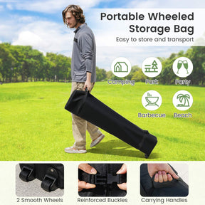 3 X 3 m Pop up Canopy Tent Portable Foldable Outdoor Patio Shelter w/Wheeled Bag