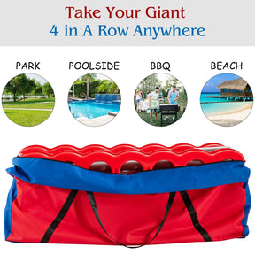 Giant 4 in A Row Storage Carrying Bag for Jumbo 4-to-Score Game Set Only Bag